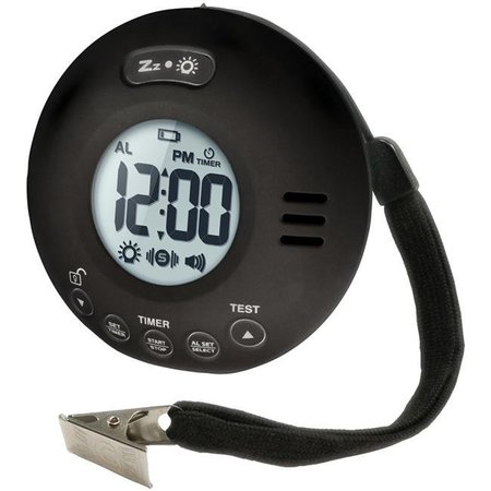 CLARITY Clarity CL-WA-JOLT-B Wake Assure Jolt Vibrating Bed Shaker Alarm Clock - Black CL-WA/JOLT-B